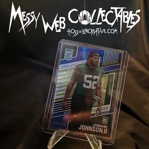 Jermaine Johnson II Rookie 2022 Donruss Elite Status Sparkle /275  RC